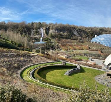 Artist's impression of new waterfall at Eden Project